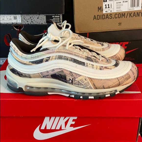 Nike Shoes | Ds Nike Air Max 97 Newspaper | Poshmark